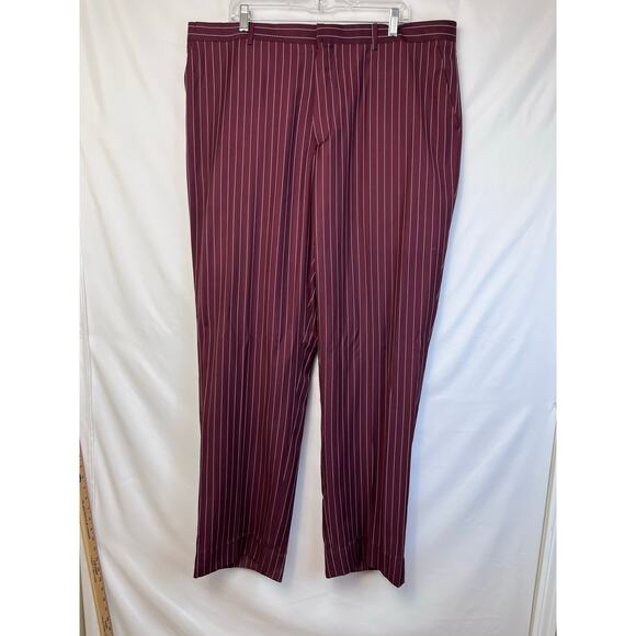 Vinci Men's Size 48L/43L Red/White 3 Piece Suit Vest, Jacket, and Pants - Picture 7 of 16